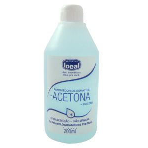 Removedor de Esmaltes Com Acetona Ideal + Silicone 200 ML