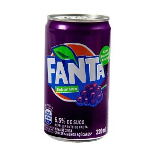 Refrigerante Fanta Uva Lata 220Ml