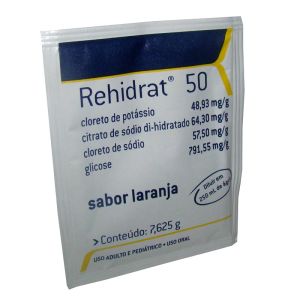 Rehidrat 50 Sabor Laranja Com 1 Envelope