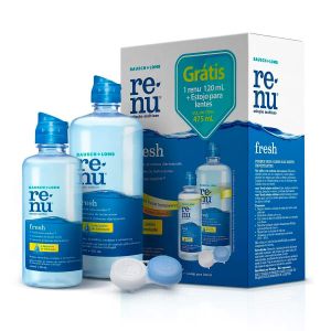 Kit Renu Fresh Para Lentes Solução 355ml + Solução Com 120ml + Estojo Para Lentes