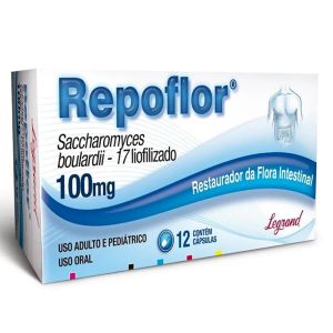 Repoflor 100Mg C/ 12 Cápsulas