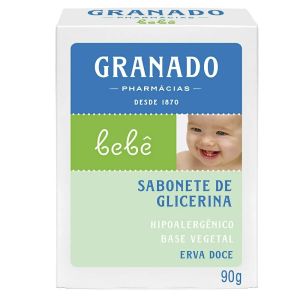Sabonete Infantil Granado Bebê Glicerinado Erva Doce 90G