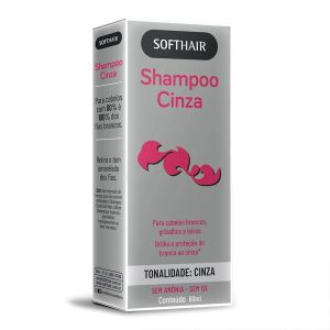 Shampoo Cinza 80% à 100% Soft Hair 60ml