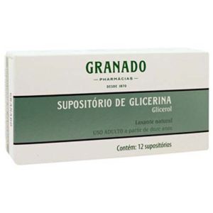 Supositório de Glicerina Adulto Granado Com 12 Unidades