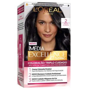 Coloração Imédia Excellence Creme 2 Preto Clássico