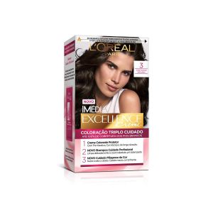 Coloração Imédia Excellence Creme 3.0 Castanho Escuro