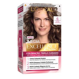 Coloração Imédia Excellence Creme 6 Louro Escuro