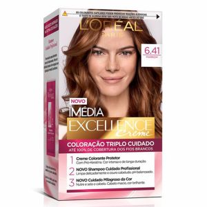 Coloração Imédia Excellence Creme 6.41 Marrom