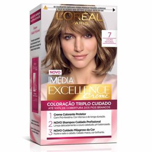 Coloração Imédia Excellence Creme 7 Louro Natural