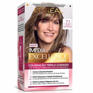 Coloração Imédia Excellence Creme 7.1 Louro Acinzentado