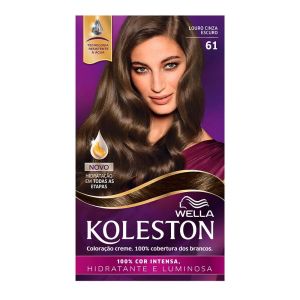 Tintura Wella Koleston Kit Creme 61 Louro Cinza Escuro