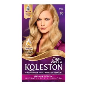 Tintura Wella Koleston Kit Creme 80 Louro Claro