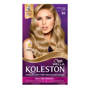 Tintura Wella Koleston Kit Creme 81 Louro Cinza Claro