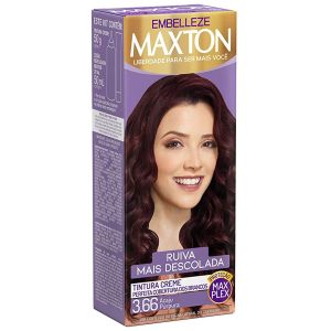 Kit prático Embelleze Maxton Coloração Creme 3.66 Acaju Púrpura
