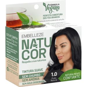 Tintura Natucor 1.0 Preto Natural (Extrato de Chá Preto)