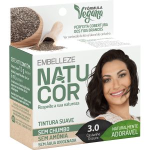 Tintura Natucor 3.0 Castanho Escuro (Extrato de Chia)