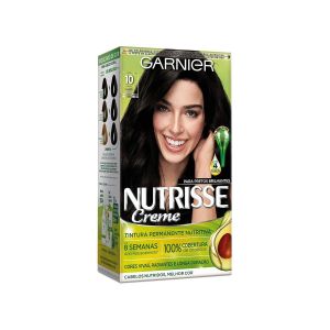 Tintura Garnier Nutrisse Kit Creme Cor 10 Ônix Preto