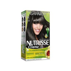 Tintura Garnier Nutrisse Kit Creme Cor 30 Grafite Castanho Escuro