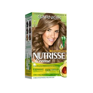 Tintura Garnier Nutrisse Kit Creme Cor 71 Louro Esplêndido Louro Cinza Médio