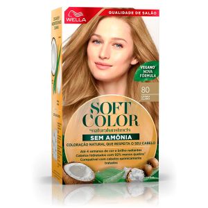 Tintura Wella Soft Color Kit Creme Sem Amônia Cor 80 Louro Claro