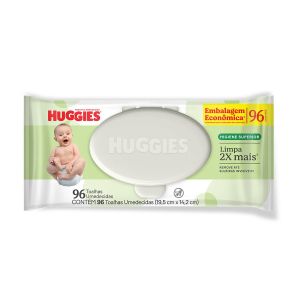 Toalhas Umedecidas Huggies Higiene Superior Hipoalergênico Sem Álcool 96 Unidades