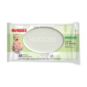 Toalhas Umedecidas Infantil Huggies Classic Com 48 Unidades