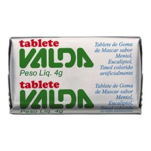 Goma de Mascar Valda C/ 01 Tablete de 4g