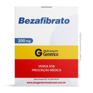 Bezafibrato 200Mg Com 20 Comprimidos Genérico Ems