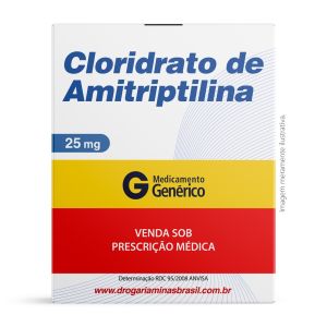 Cloridrato De Amitriptilina 25Mg Genérico Ems Com 30 Comprimidos