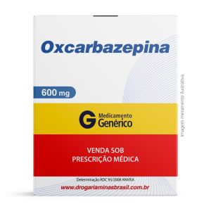 Oxcarbazepina 600Mg Com 30 Comprimidos Genérico Medley