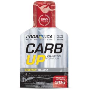 Carb-Up Gel Probiótica Sabor Morango Silvestre Com 1 Sachê 30G