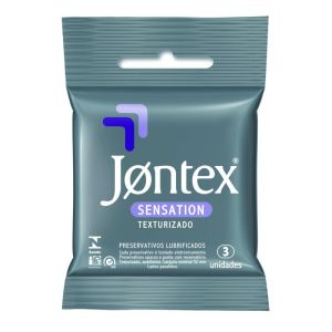 Preservativos Jontex Sensation Texturizado Com 3 Unidades