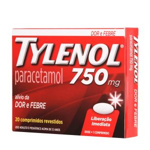 Tylenol 750Mg Com 20 Comprimidos