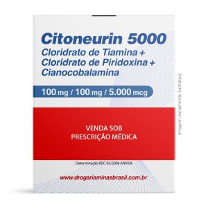 Citoneurin 5000 Com 1 Dose (1 Ampola Cianocobalamina 5000mcg e 1 Ampola Piridoxina 100mg Com Tiamina 100mg)