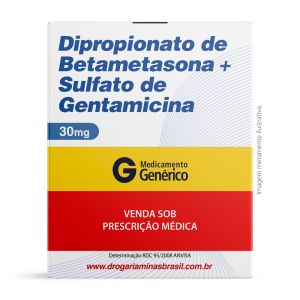 Dipropionato De Betametasona Com Sulfato De Gentamicina Creme 30 G Genérico Ems
