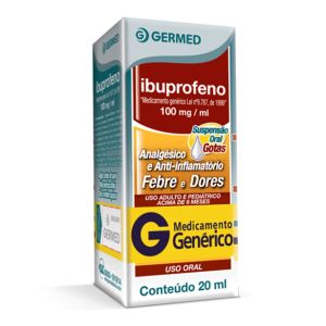 Ibuprofeno 100mg/ml Suspensão Oral 20ml Germed Genérico