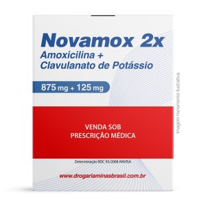 Novamox 2X 875mg + 125mg 20 Comprimidos Aché