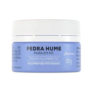 Pedra Hume Em Pó Pote Farmax 20g