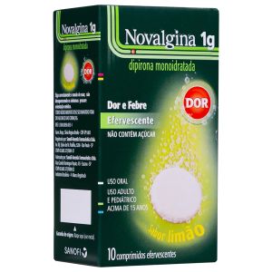 Analgésico Novalgina 1g 10 Comprimidos Efervescentes