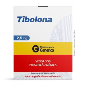 Tibolona 2,5Mg Com 30 Comprimidos Genérico Ems