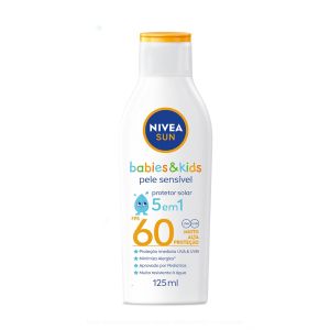 Protetor Solar Nivea Sun Kids Sensitive FPS 60 125 ML