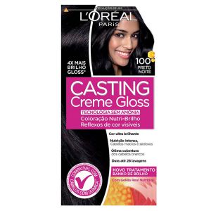 Tintura Casting Creme Gloss 100 Preto Noite L'Oréal Paris