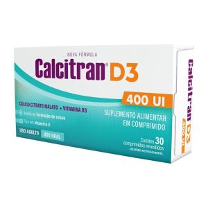 Calcitran D3 400ui Com 30 Comprimidos
