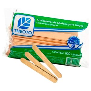 Abaixador De Madeira Para Língua C/ 100 Unidades