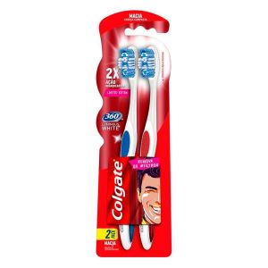 Escova de Dente 360º Luminous White Com 2 Unidades