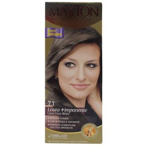 Kit prático Embelleze Maxton Coloração Creme 7.1 Louro Cinza Médio
