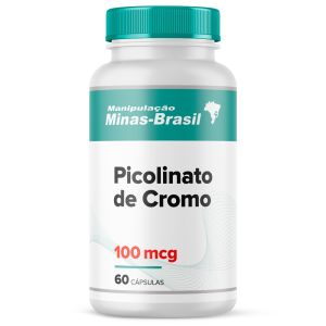 Picolinato de Cromo 100mcg 60 Cápsulas