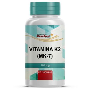 Vitamina K2 (MK-7) 120mcg 30 Cápsulas