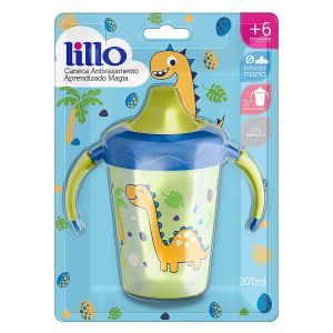 Caneca Antivazamento Aprendizado Magia Verde 207ml Lillo