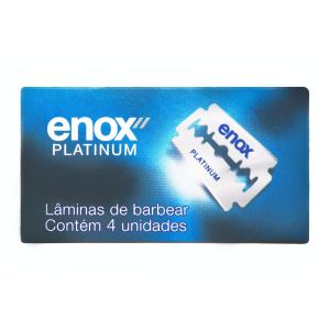 Lâminas de Barbear Cartela Com 04 Unidades Enox